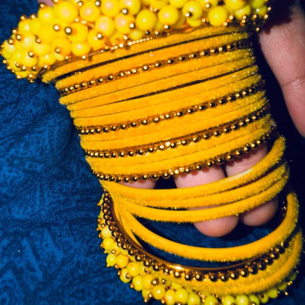 Yellow Beaded Bracelet